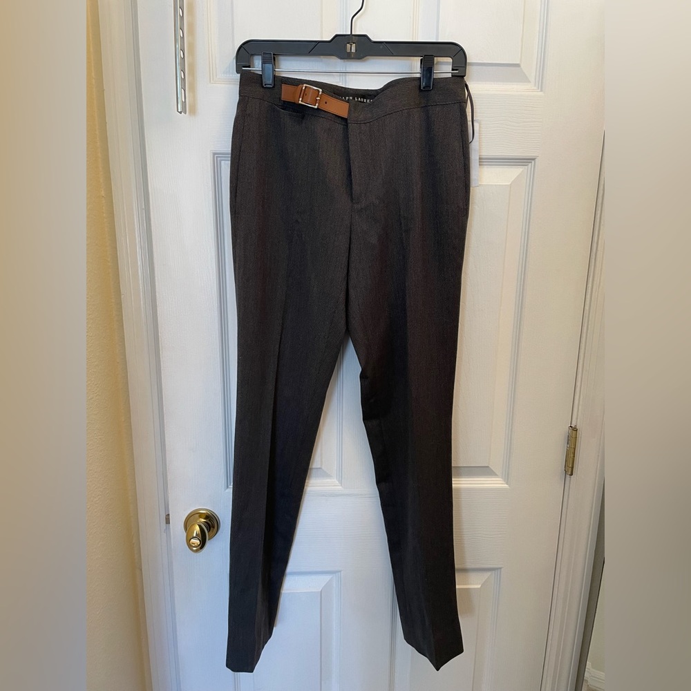 Ralph Lauren Wool Belted Slacks